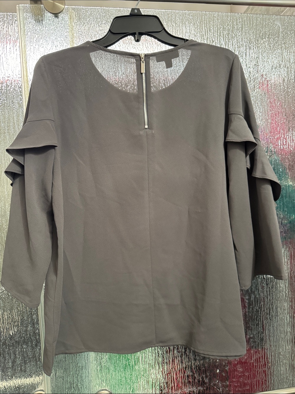 Alfani Ruffle-Sleeve Blouse - Picture 8 of 8
